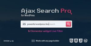 Ajax Search Pro For WordPress – Live Search Plugin 4.22.2