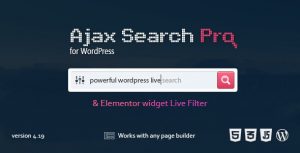 Ajax Search Pro For WordPress – Live Search Plugin 4.28.4