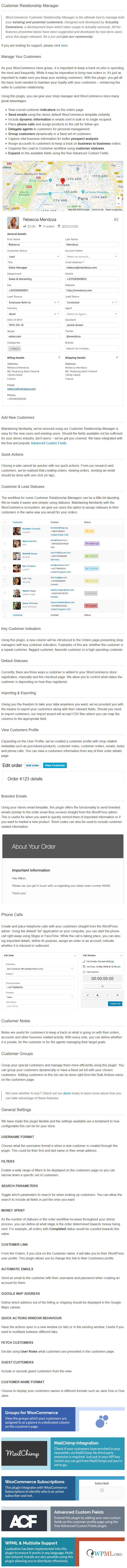 WooCommerce Customer Relationship Manager 3.6.3