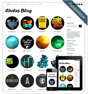 Dessign Circles Blog Responsive WordPress Theme 2.0