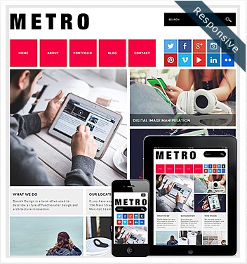 Dessign Metro Responsive WordPress Theme 1.2.1