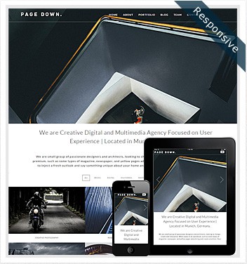 Dessign Page Down Responsive WordPress Theme 2.0.1