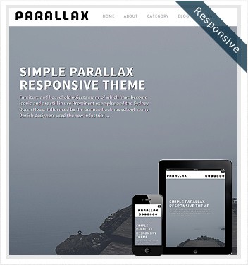 Dessign Parallax Responsive WordPress Theme 2.0