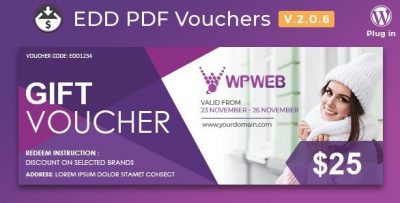Easy Digital Downloads PDF Vouchers 2.2.0