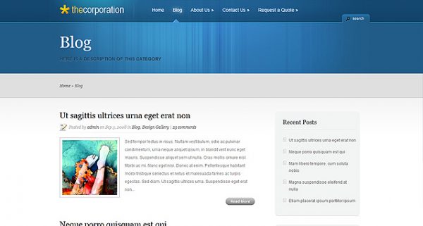 Elegant Themes The Corporation WordPress Theme 4.7.13