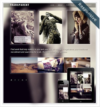 Dessign Transparent Responsive WordPress Theme 2.0