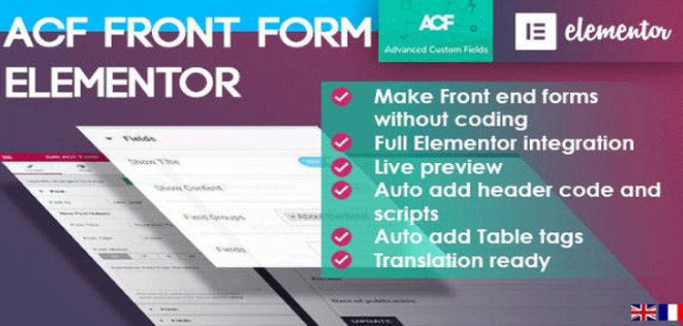 ACF Front Form for Elementor Page Builder  2.0.1