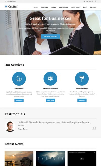 OboxThemes Capital WordPress Theme 1.3.6  1.3.6