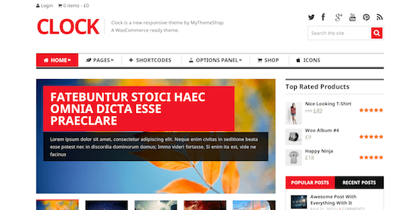 MyThemeShop Clock WordPress Theme 1.3.2