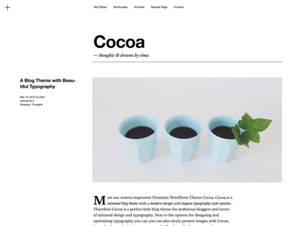 Elmastudio Cocoa WordPress Theme 1.0.10