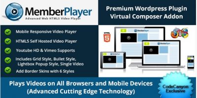 Visual Composer Addon : MemberPlayer HTML5 Video 1.13.3