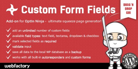 Custom Form Fields Add-on for OptIn Ninja 1.05