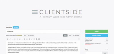 Clientside - WordPress Admin Theme  1.14.5