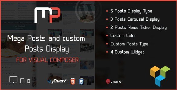 Mega Posts Display for Visual Composer 1.0 Mega Posts Display for Visual Composer 1.0