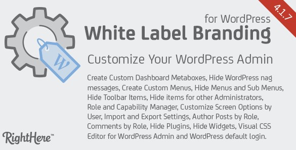 White Label Branding for WordPress 4.2.9