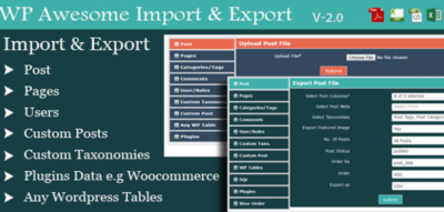WordPress Awesome Import & Export Plugin 3.1.2