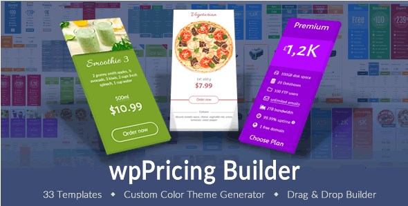 wpPricing Builder – WordPress Responsive Pricing Tables 1.6.0