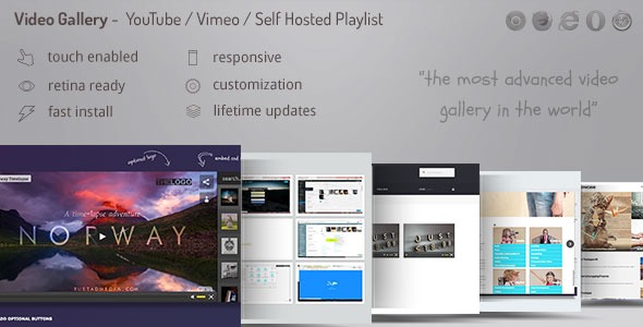 Video Gallery Wordpress Plugin /w YouTube, Vimeo 11721