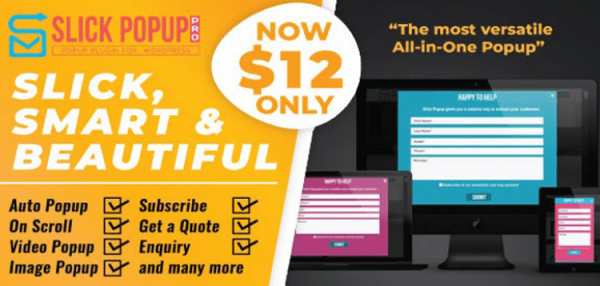 WordPress Popup Plugin - Slick Popup Pro 2.3.4 WordPress Popup Plugin - Slick Popup Pro 2.3.4