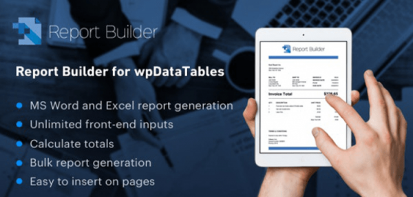 Report Builder add-on for wpDataTables - Generate Word DOCX and Excel XLSX documents  1.3.6