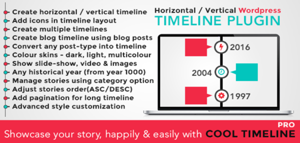 Cool Timeline Pro - WordPress Timeline Plugin 4.9.2
