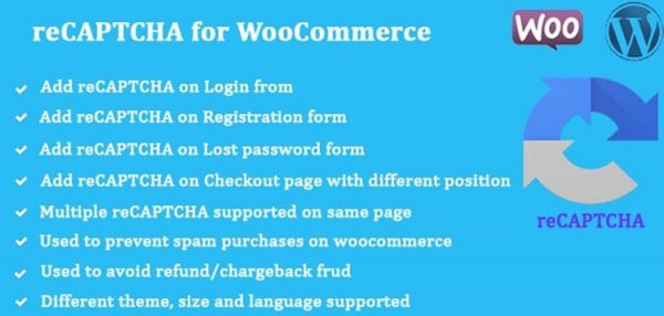 ReCaptcha for WooCommerce 2.50