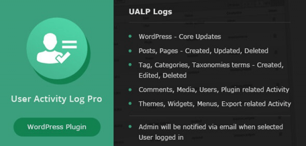 User Activity Log PRO for WordPress 1.6.1