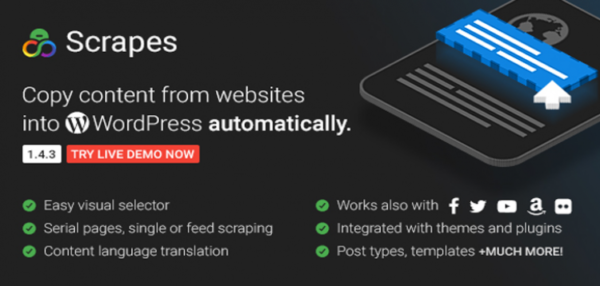 Scrapes - Automatic web content crawler and auto post plugin for WordPress 3.2.0