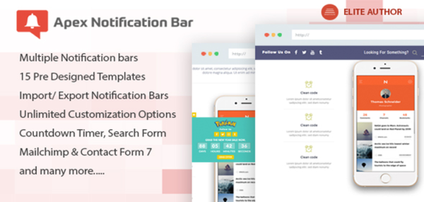 Apex Notification Bar - Responsive Notification Bar Plugin for WordPress 2.1.8 Apex Notification Bar - Responsive Notification Bar Plugin for WordPress 2.1.8