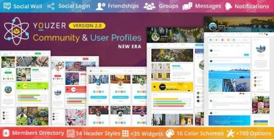 Youzer - Buddypress Community & Wordpress User Profile Plugin 3.3.2