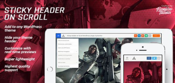 Sticky Header on Scroll for WordPress 1.3 Sticky Header on Scroll for WordPress 1.3
