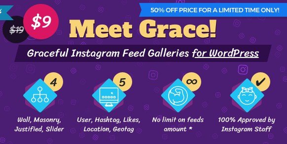 Instagram Feed Gallery – Grace for WordPress 1.2.7