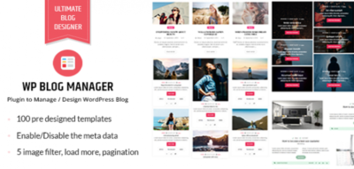 WP Blog Manager - Plugin to Manage / Design WordPress Blog 2.0.5