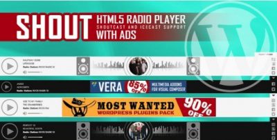 SHOUT – HTML Radio Player With Ads Plugin 3.2