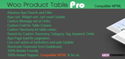 Woo Products Table Pro - Making Quick Order Table 8.0.1