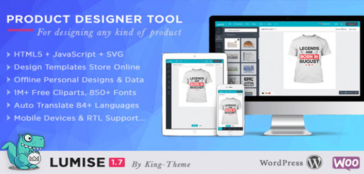 Lumise Product Designer | WooCommerce WordPress 2.0.1