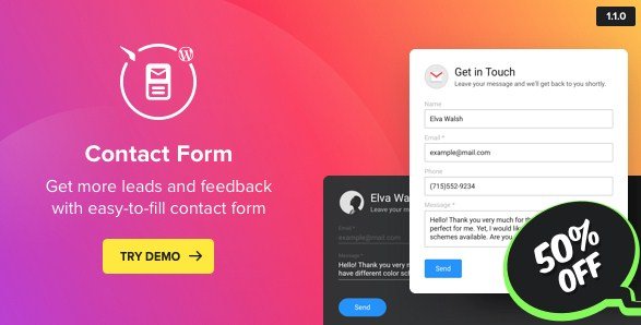 WP Contact Us Form – WordPress Contact Form Plugin 2.3.1 WP Contact Us Form – WordPress Contact Form Plugin 2.3.1