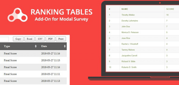 Ranking Tables - Modal Survey Add-on 2.0.1.8.9