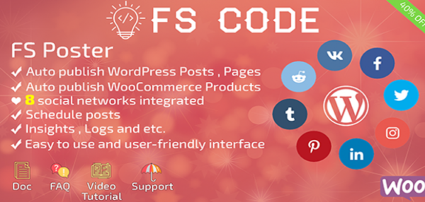 FS Poster - WordPress auto poster & scheduler 6.6.4 FS Poster - WordPress auto poster & scheduler 6.6.4