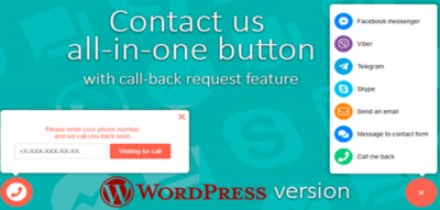 Contact us all-in-one button with callback request feature for WordPress 2.4.1