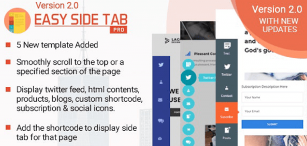 Easy Side Tab Pro - Responsive Floating Tab Plugin For Wordpress 2.0.7 Easy Side Tab Pro - Responsive Floating Tab Plugin For Wordpress 2.0.7