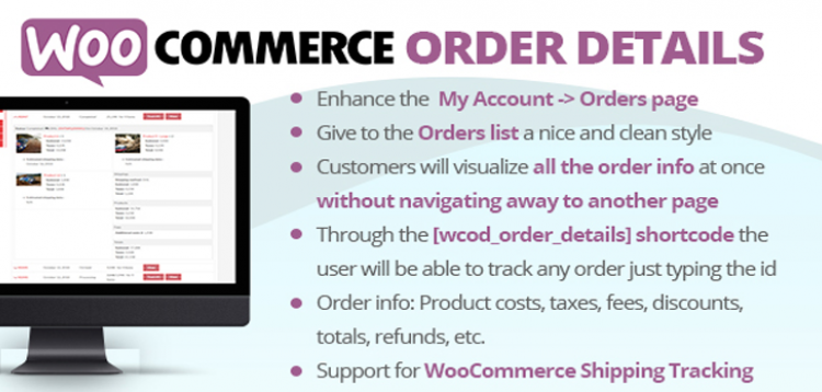 WooCommerce Order Details 3.0
