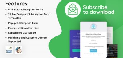 Subscribe to Download - An advanced subscription plugin for WordPress 2.0.2