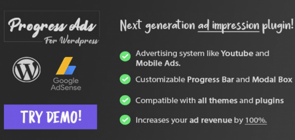 Progress Ads - WordPress Skippable Ads Plugin  1.3.2