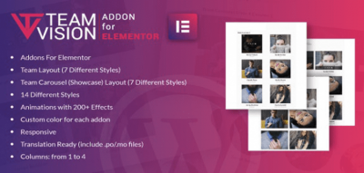 Teamvision for Elementor WordPress Plugin  1.0