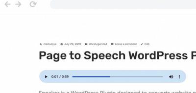 Speaker – Page to Speech Plugin for WordPress 3.3.5