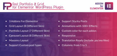 Fast Portfolio & Grid for Elementor WordPress Plugin  1.0