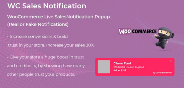 WooCommerce Live Sales Notification Pro  1.0.2