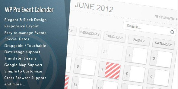 WordPress Pro Event Calendar 3.2.7 WordPress Pro Event Calendar 3.2.7