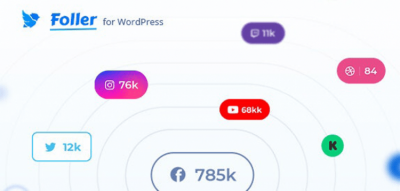 Social followers bar for WordPress – Foller  1.2.0